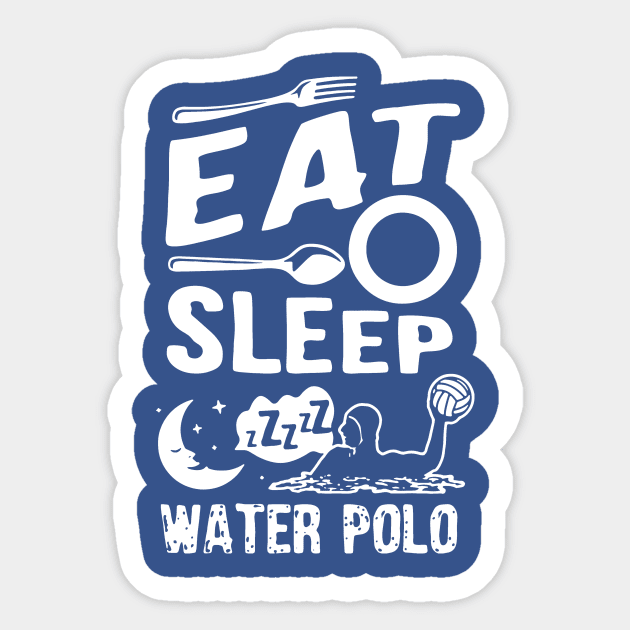 eat sleep water polo Sticker by equatorial porkchop